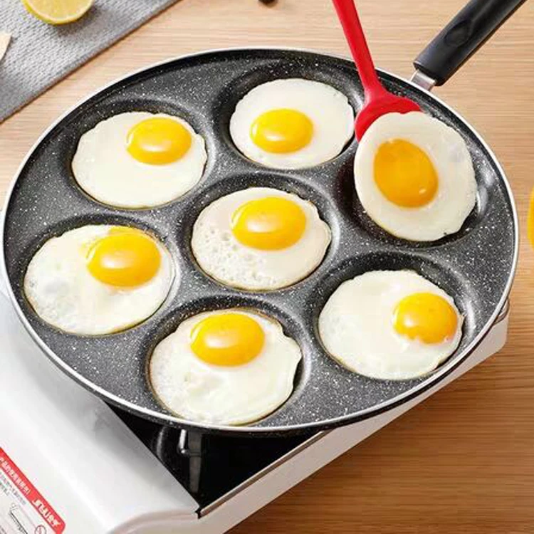 
Factory Customized quail multi egg frying pan with different beautiful pattern 