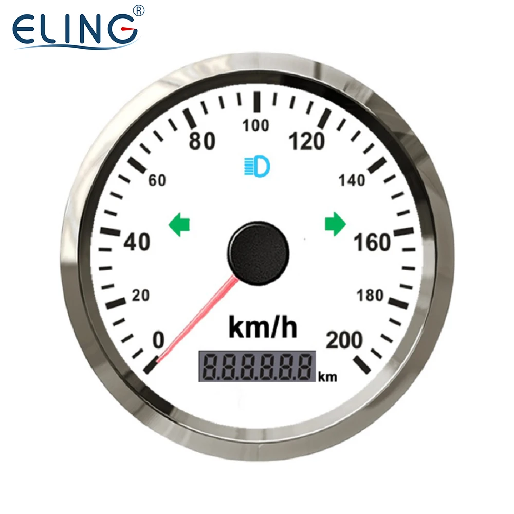 

ELING Auto Motorcycle GPS Speedometer Kit Odometer 0-200km/h Odometer Adjustable  with Backlight