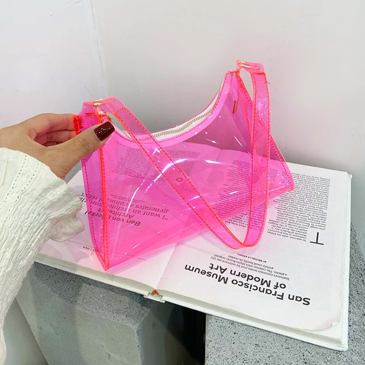 

wholesale transparent bags women handbags pvc clear handbags for women, 9 colors