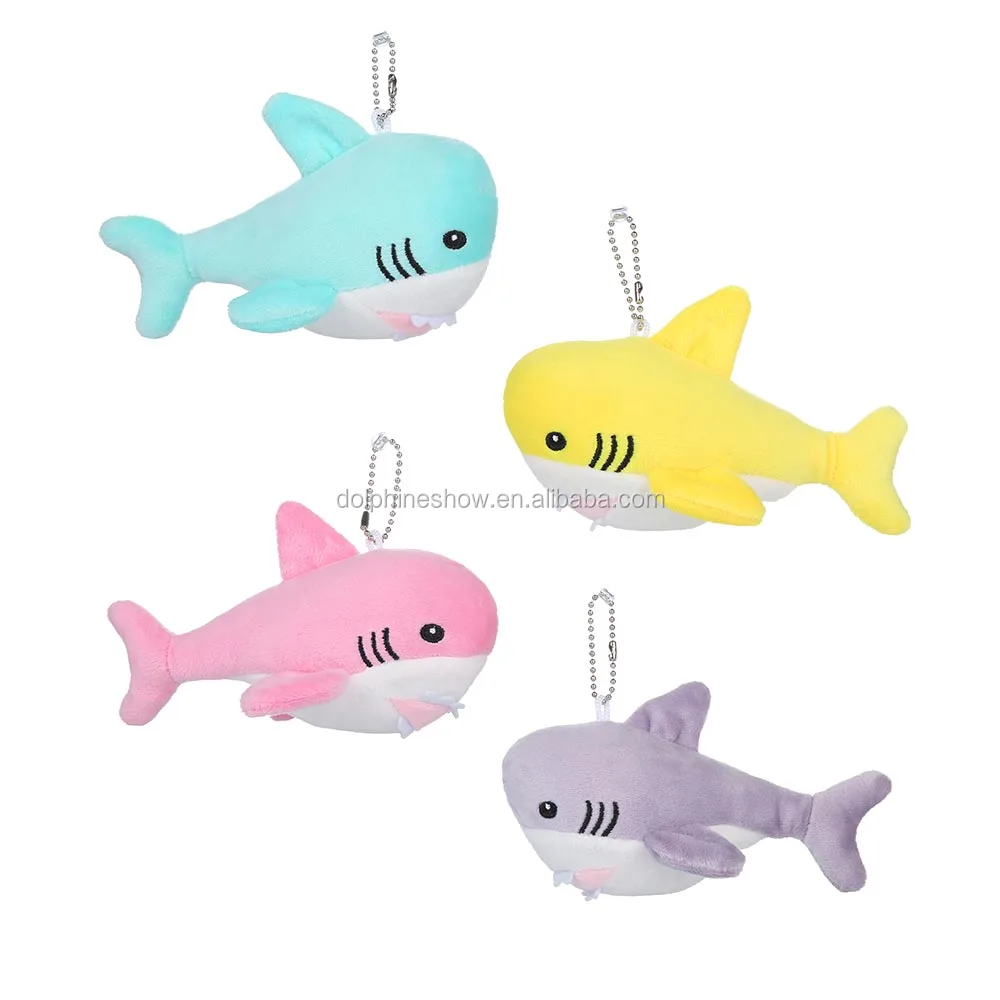 plush shark keychain