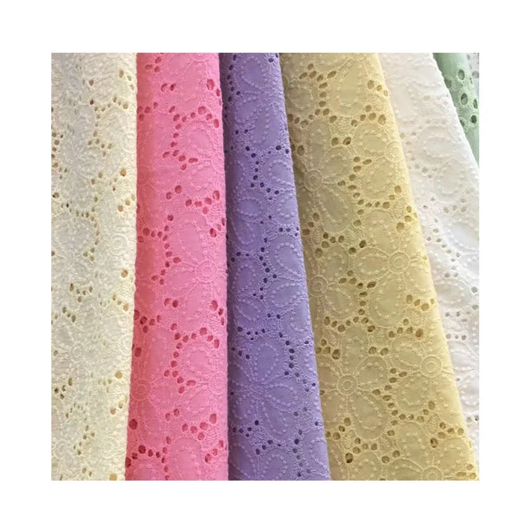

High Standard In Quality 100% Cotton Embroidery Lace Fabric Cheap Custom Embroidery Lace Fabric, Customized