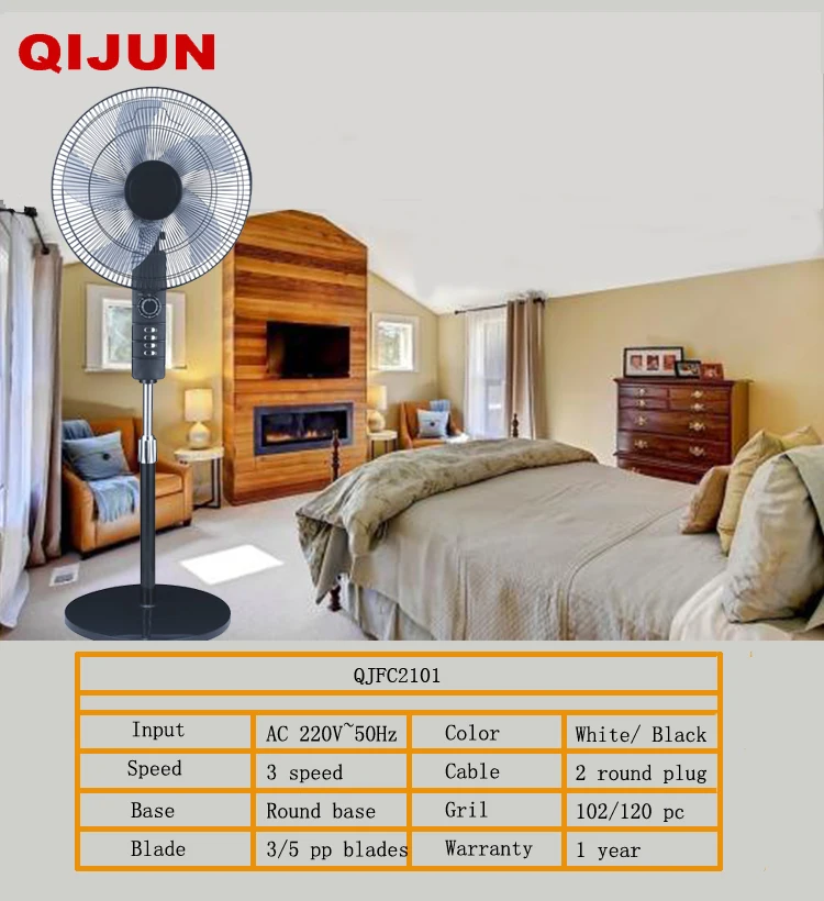 16" Usha School Home National Stand Fan With Round Base Copper Moto Ce