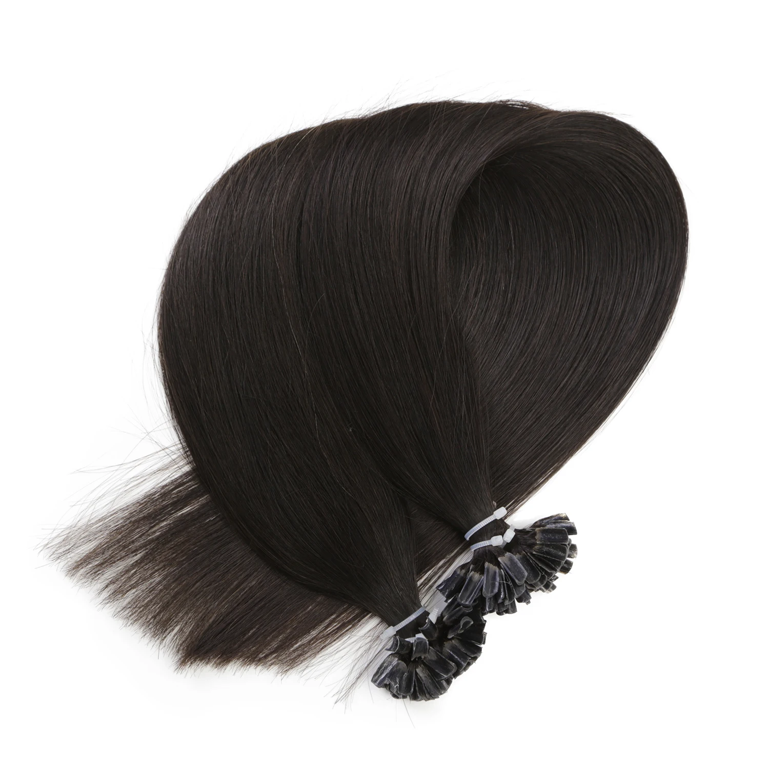 

Free Sample Neitsi 100% U Tip Remy Hair Human Hair Nail U Tip straight U Tip Hair Extens Human 1B#