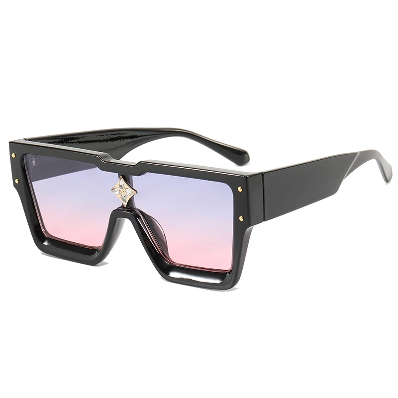 Superhot Eyewear 33532 Luxury Flat Top One piece Lens Men Women Shades Sunglasses