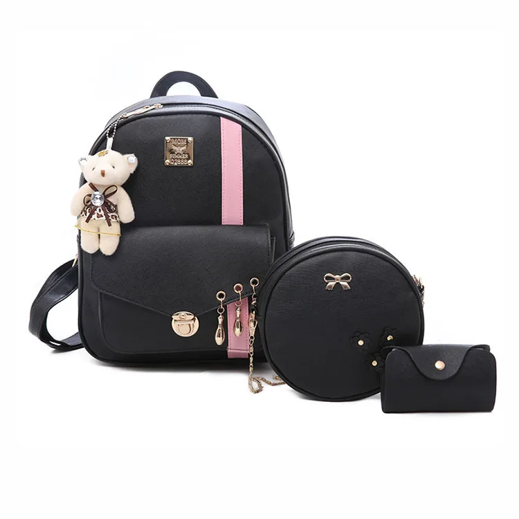 

Contrast color backpack Korean version 2020 new trendy wild ladies college style school bag fashion small fresh travel