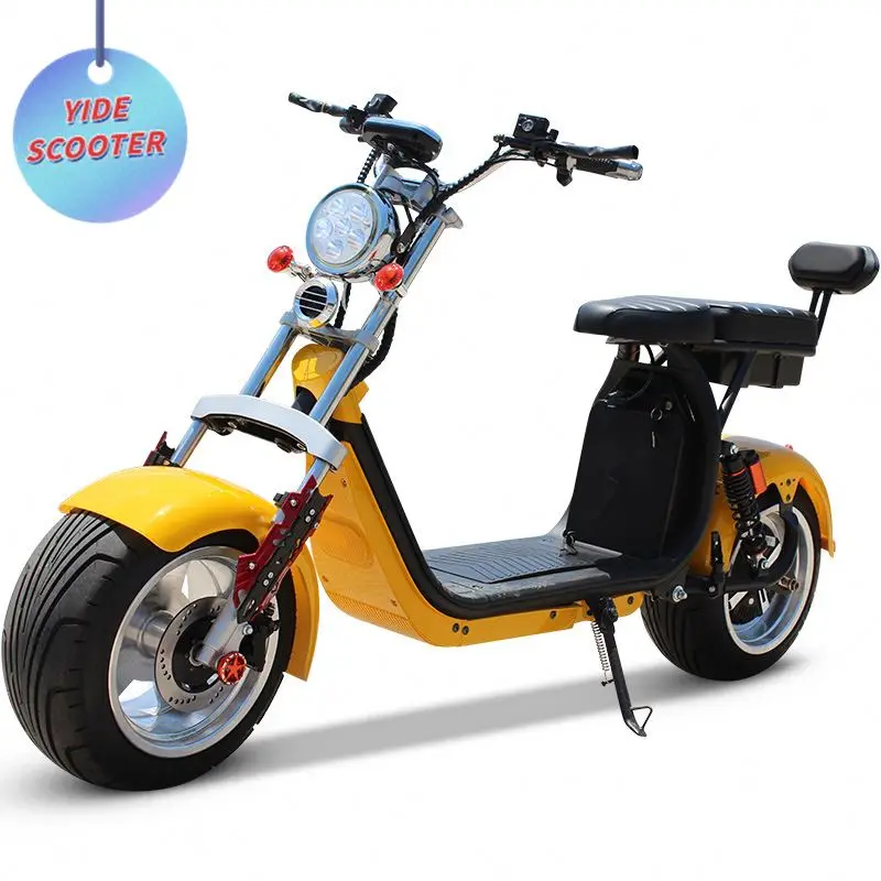 

2021 New Model Citycoco 2000W 20AH Removable Battery Scooter Electric Motorcycle, Black