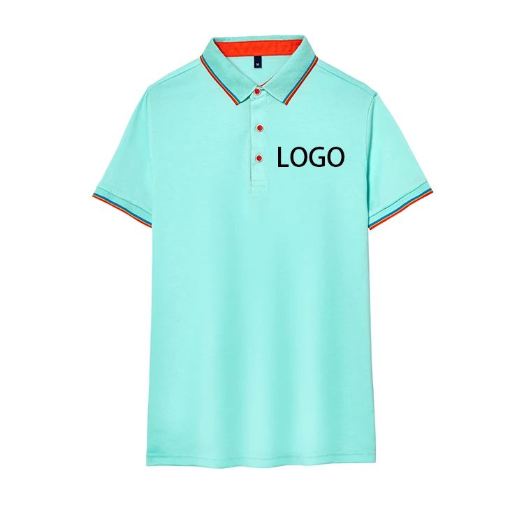 

Customized uniforms Men's Modern Fit Short Sleeve t Shirts embroidery custom logo polo shirt uniform