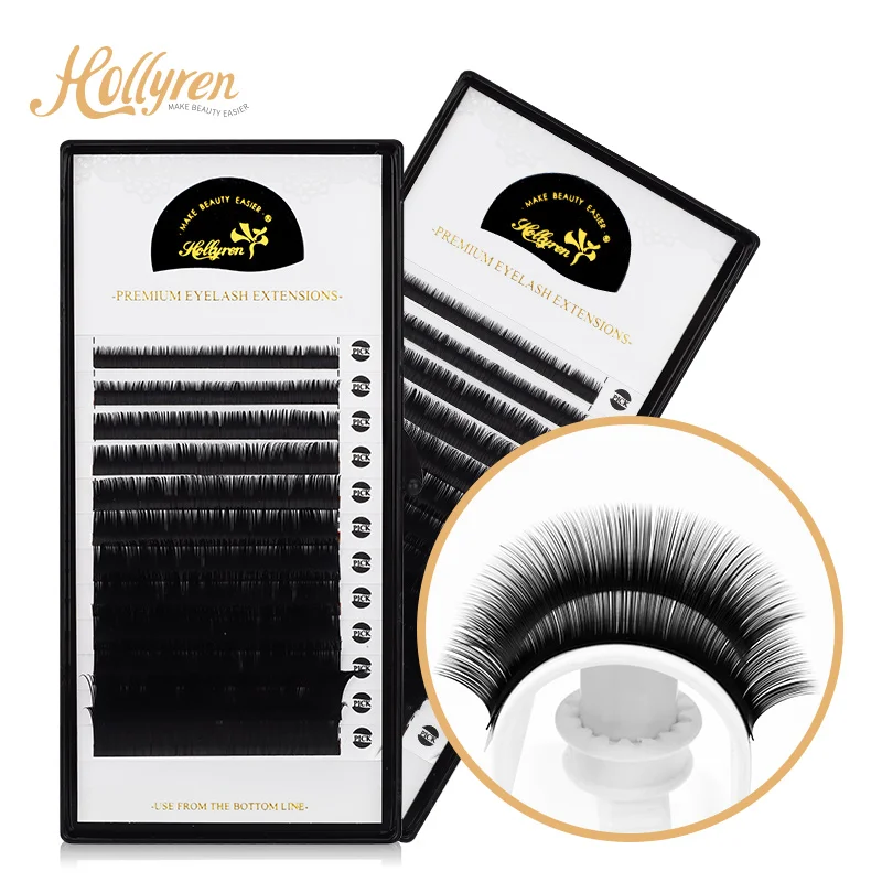 

Wholesale Individual Classic Volume Eyelash Silk Bulk Private Label Eyelash Extension Vendor Customized Boxes Faux Cils Yevipper