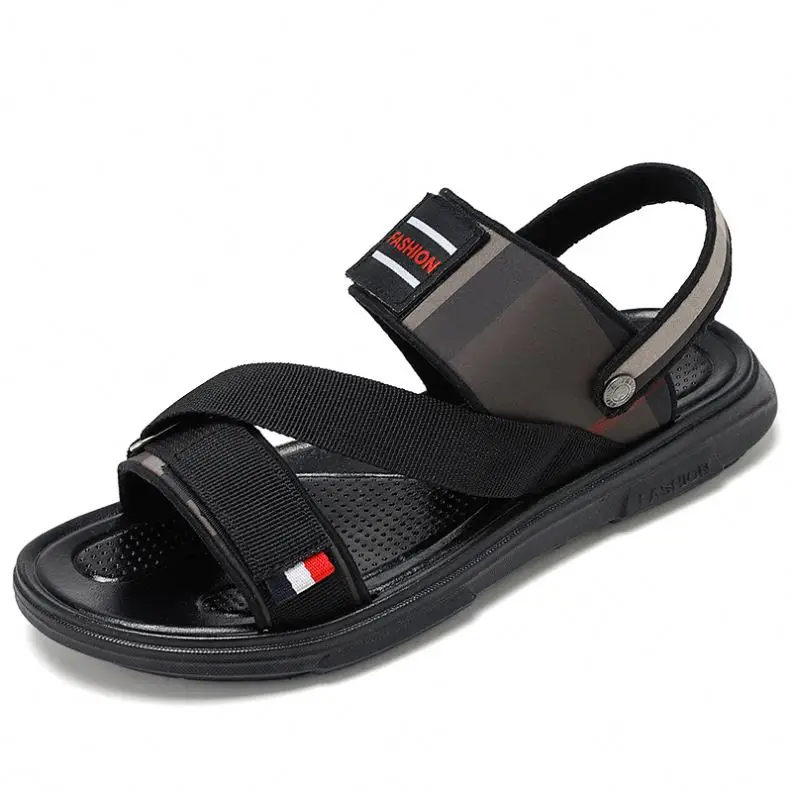 

2021 HAPPY CHINA New arrival fashion men cheap two wear summer beach Sandal slipper