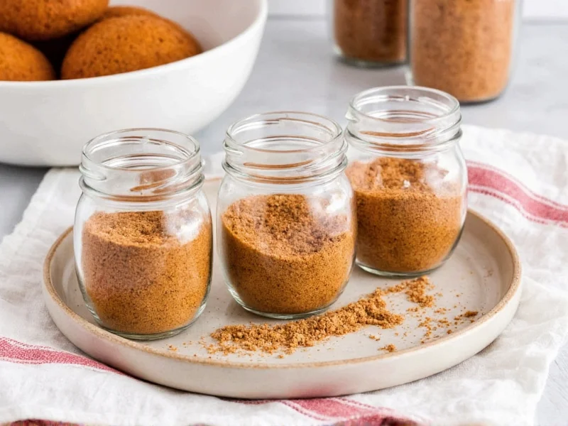 Homemade hamburger helper seasoning mix in glass jars