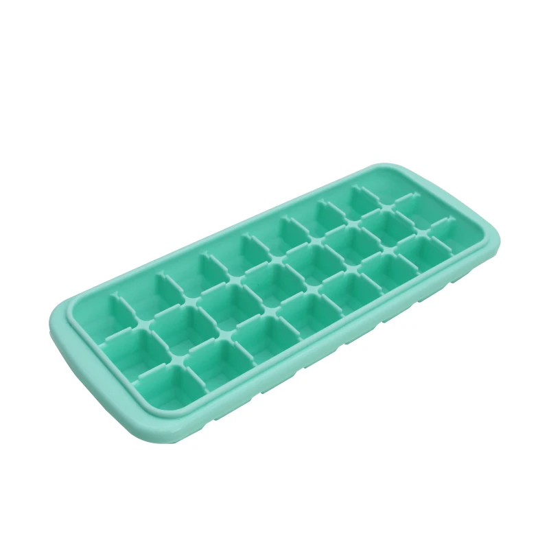 

Customized Bpa Free Silicone Ice Cube Tray cubos de hielo With Lid Ice Molds Ice Cream Tools