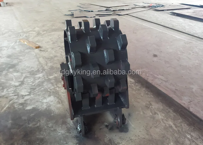 High Performance Steel Q345b Compaction Wheel For Mini Excavators