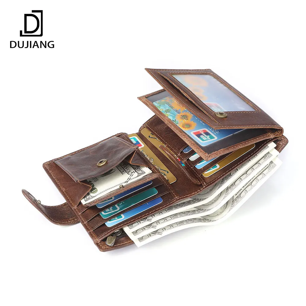

Vintage Luxury Purse Small Mini Rfid Mens Slim Card Holder Billfold Money Clip Wallet Genuine Leather Casual Wallets for Men, Black, brown, crazy horse coffee, oil wax coffee