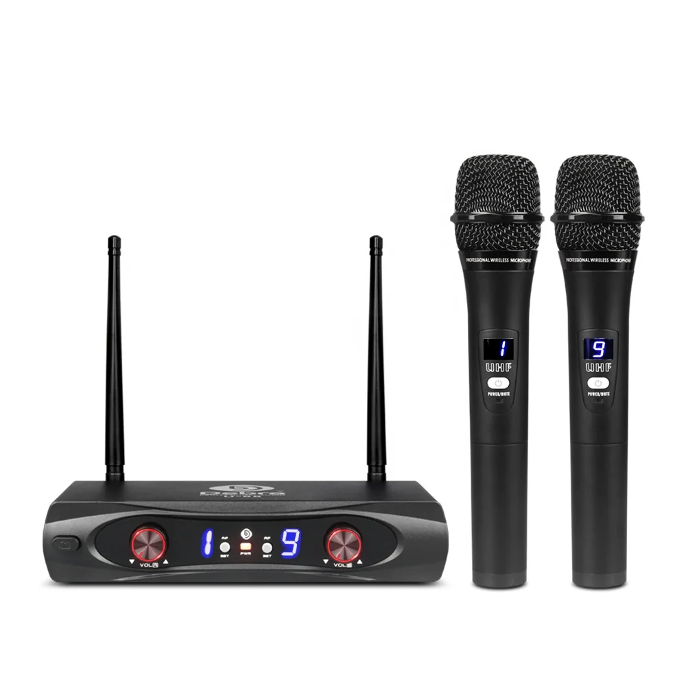 

Debra Audio Professional U-88 UHF wireless microphone Cordless system with 2handheld 2*9 frequency optional for speech karaoke