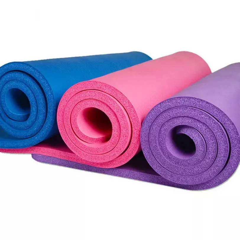 

Multiple Colour Factory Direct New Design Custom Printed Anti Skid Eco Friendly Single Color NBR Yoga Mat