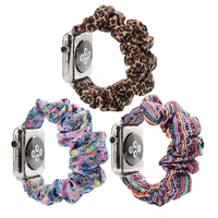 

Scrunchy Elastic Watch Band 42mm 38mm, Leopard Seersucker Scrunchies Watch Band For Apple iWatch Strap