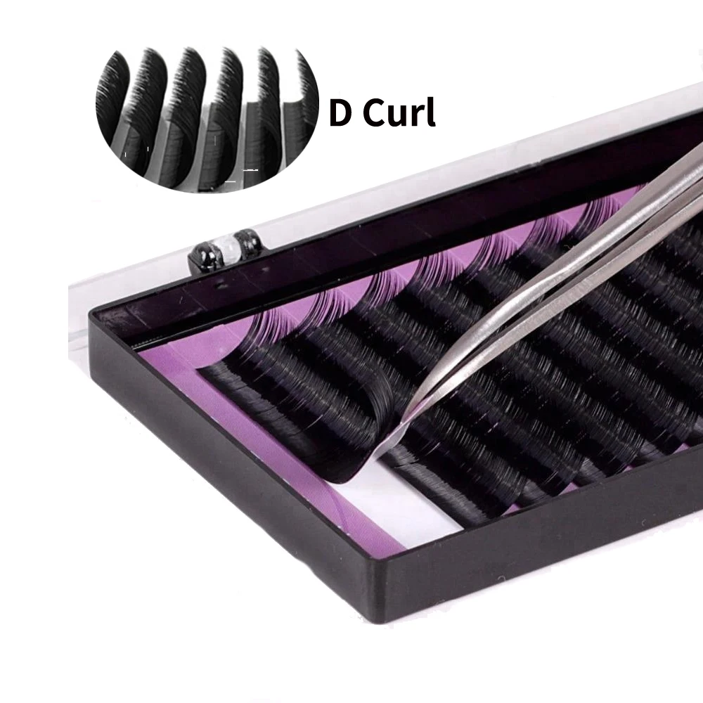 

Anforlin wholesale bulk Korea PBT 03 volume lash extensions vendor fluffy soft silk easy fan eyelash extensions, Matte black,glossy black,natural black,colord