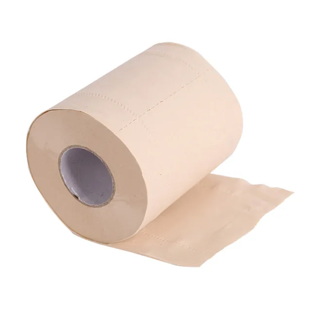 

30 rolls in stock Toilet Roll tissue paper with 100% virgin Bamboo Pulp core Roll with Transparent PP bag packing, Bamboo color