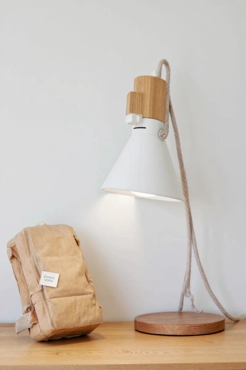 GlowBear LED lamp with a smiling bear face