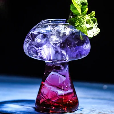 

Amazon hot sale mushroom shape cocktail glass, Clear