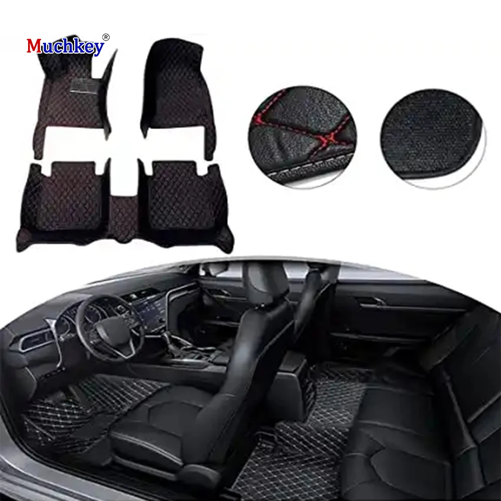 

Muchkey Waterproof Carpet All Weather Protection for Dodge Avenger 2004-2014 Luxury Leather Car Floor Mats