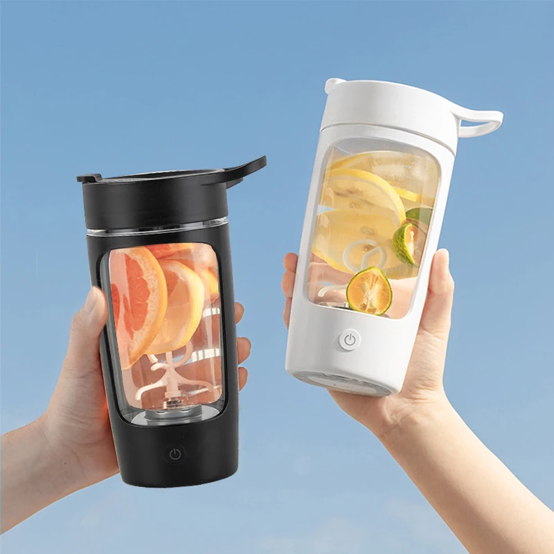 

New Arrivals 2023 Outdoor Sport Automatic Mixing Cup Electric Portable Fresh Juice Bottle Shaker Blender for Protein