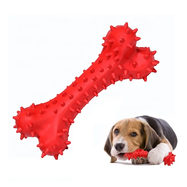 

Tough Pet Dog Teeth Cleaning Toy Indestructible Natural Rubber Dog Toys For Aggressive Chewers Large Breed
