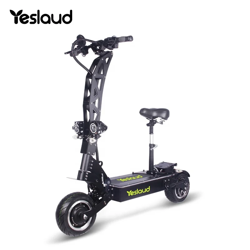 

Yeslaud 130KM 5000w electric scooter 72v 60V 45AH scooter-electric 11 inch foldable electric scooter with free seat, Black/gray+black/gray/red/blue