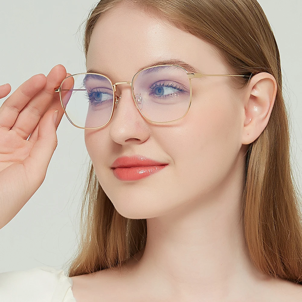 

High quality fashion metal frame eyeglasses optical glasses frames for men women, Custom colors