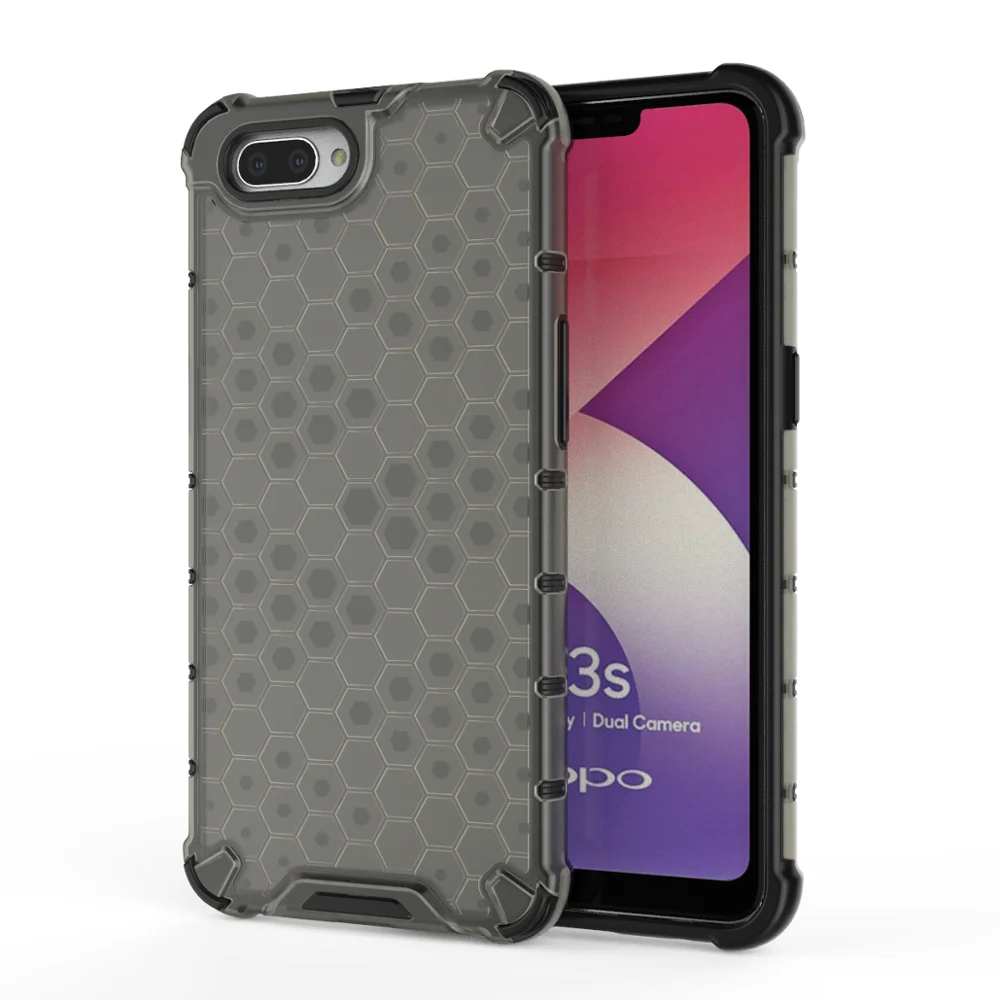 

Factory Price Smart Mobile Phone Covers Stripe back Case For Oppo A3S/A5, 5 color