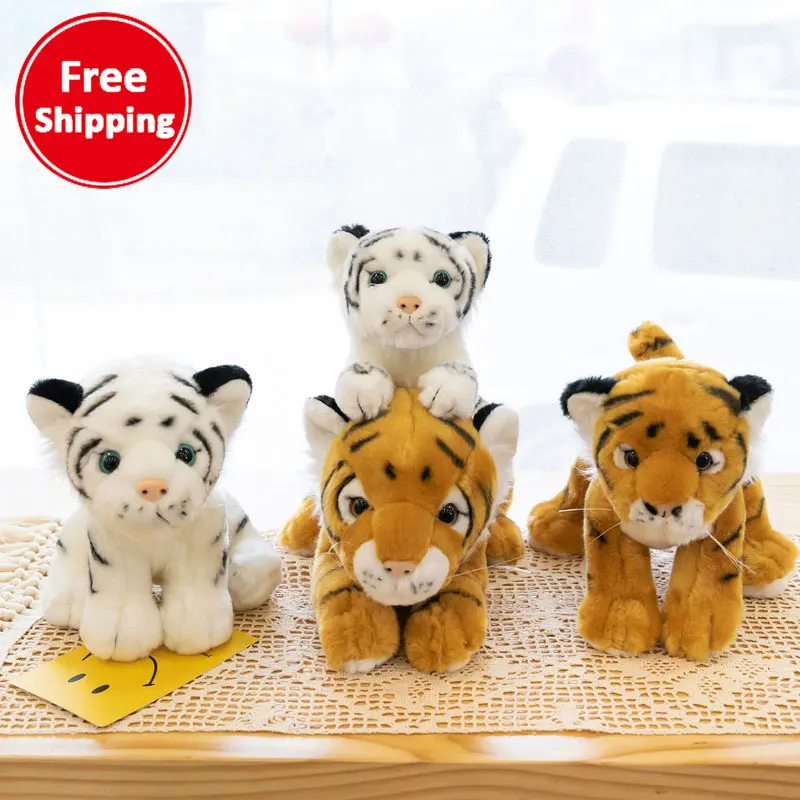 

Free shipping hot sale soft stuffed & plush toy animal Cute little tiger doll plush toy tiger mascot doll grab machine doll, Blue/black/orange..