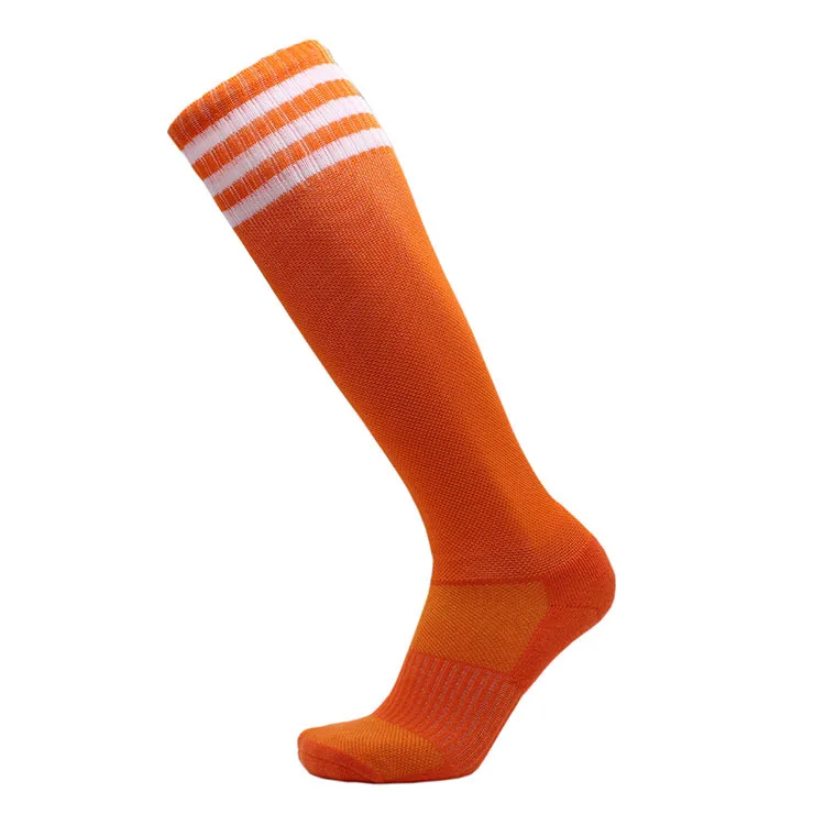 

Soccer Socks, FOOTPLUS Unisex Knee High Triple Stripe Football Socks, Customize color