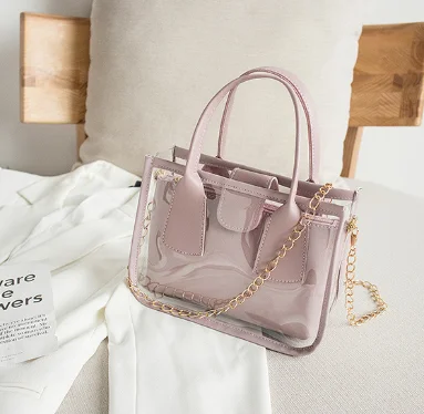 

Fashion women candy color transparent shoulder bag clear pvc jelly purse handbags, White,red,purple, black,pink