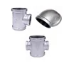 Black malleable iron pipe fitting floor flange MI GI galvanized iron fittings pipe nipple BSP NPT thread