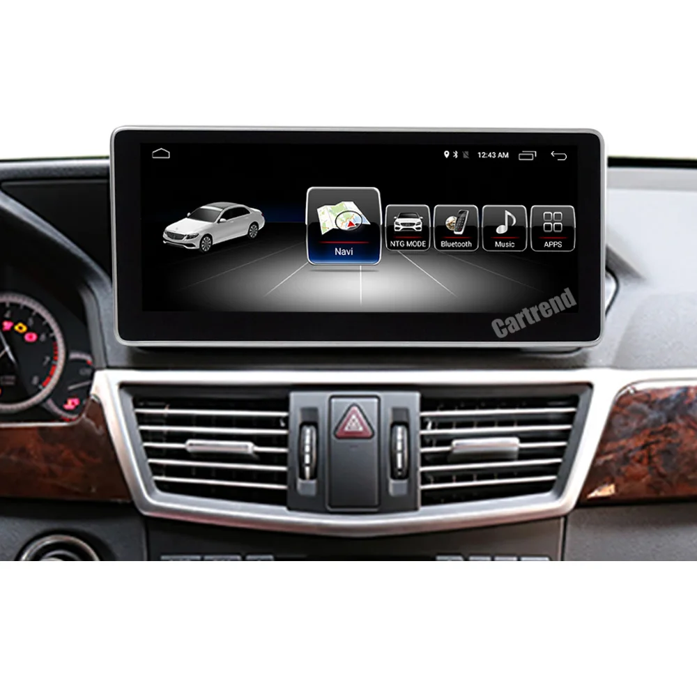 

GPS car navigation system W212 android monitor 4G ram anti-glare touch display audio 20 multimedia dvd player carplay rear cam