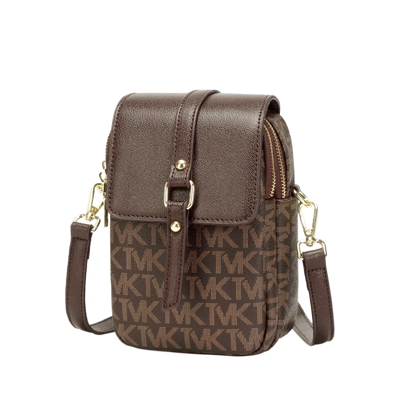 

MIYIN printed mini messenger bag retro PU leather shoulder bag large capacity ladies mobile phone Crossbody Bag