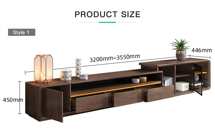 New Chinese Style Design Modern Furniture Long Wooden Tv Stand For ...