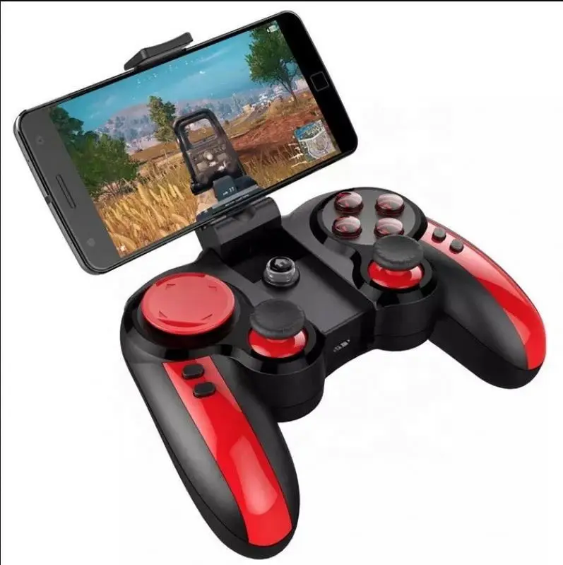 

The latest wireless game controller best portable BT with phone clip for Android iOS device PC, Black