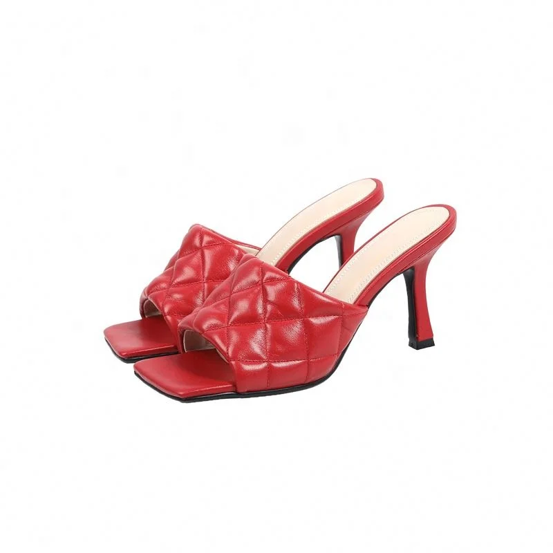 

2021 Height Increasing Shoes high heel Mule Sandals Slippers for Women Pink Summer White Light, Customized colors