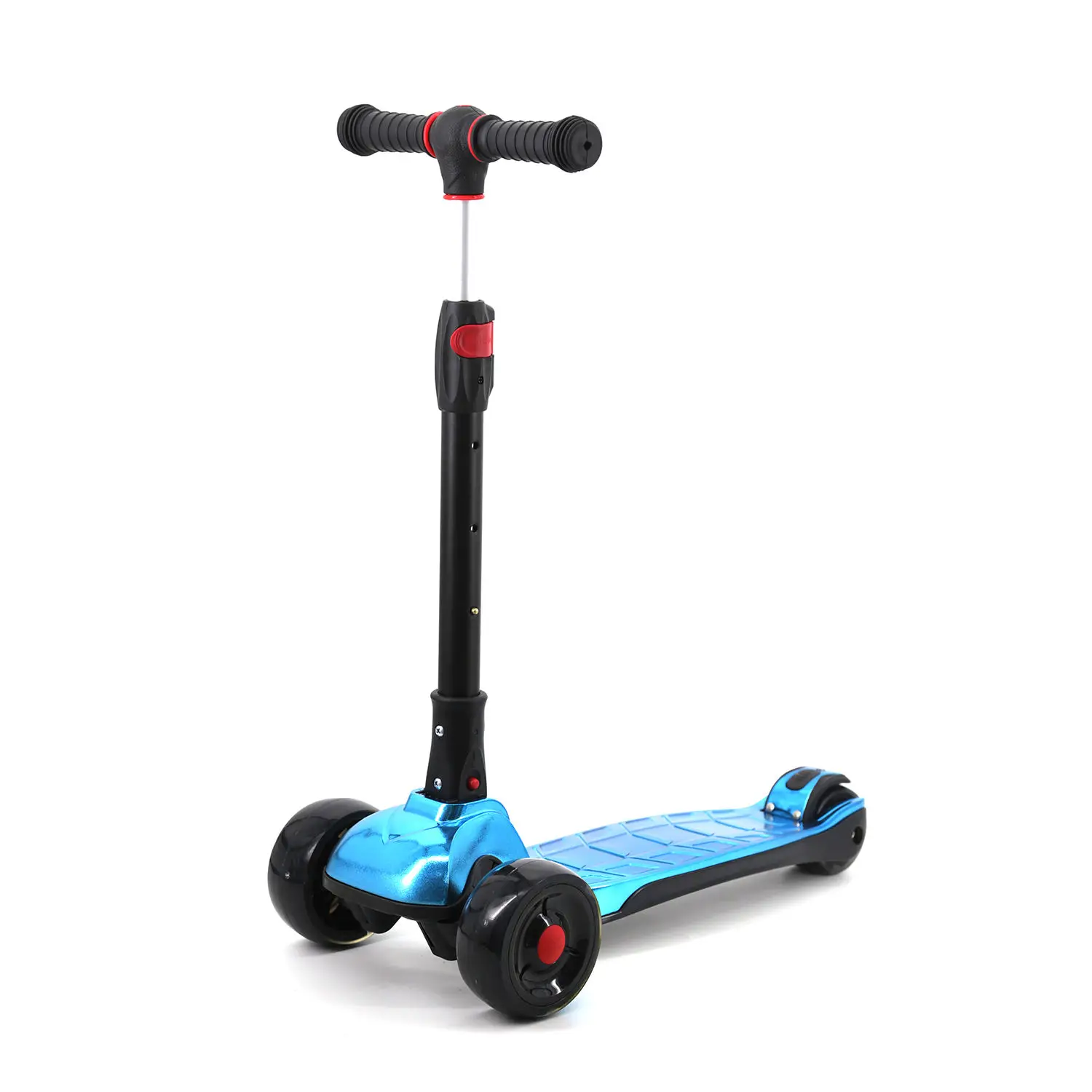 

3 Wheel Scooter for Kids Gift Kids Scooter with Light Up Wheels Sturdy Deck Design and 4 Height Adjustable Suitable for Kid