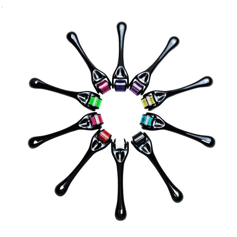 

Colour Mix Germanium Beauty Cosmetic Private Logo Derma Roller Face 0.25 mm 540 Micro Needle Derma Roller