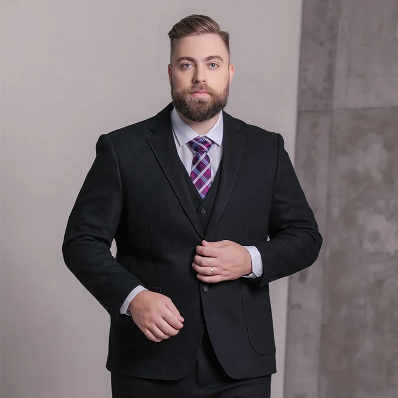 

High quality Men Suit XL 9XL Fit Size 3 Pieces Plus Size men Suits, As pic