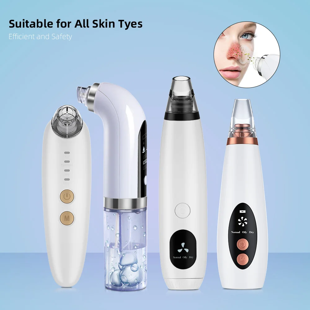 

Portable Personal Beauty Care Deep Clean Whitehead Comedo Pimple Acne Face Skin Blackhead Removal Machine, White / customized