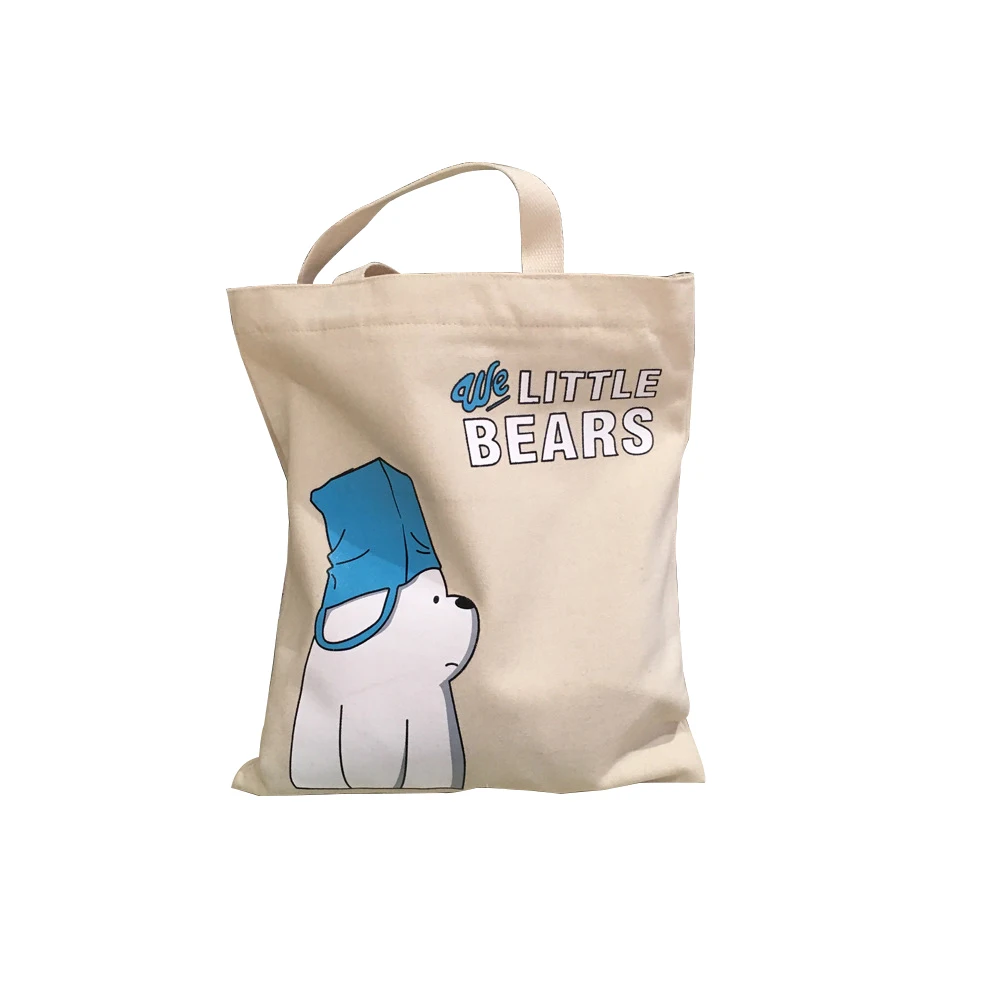 

Twinkle Printed One-shoulder Canvas Portable Custom Logo Tote Shopping Bag