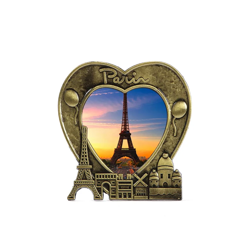 3d Tình Yêu Hoàng Hôn Phong Cảnh Paris Pháp Tháp Eiffel Quà Lưu Niệm Kim  Loại Hình Trái Tim Khung Ảnh - Buy Paris Pháp Eiffel Tháp Lưu Niệm Quà Tặng  Kim