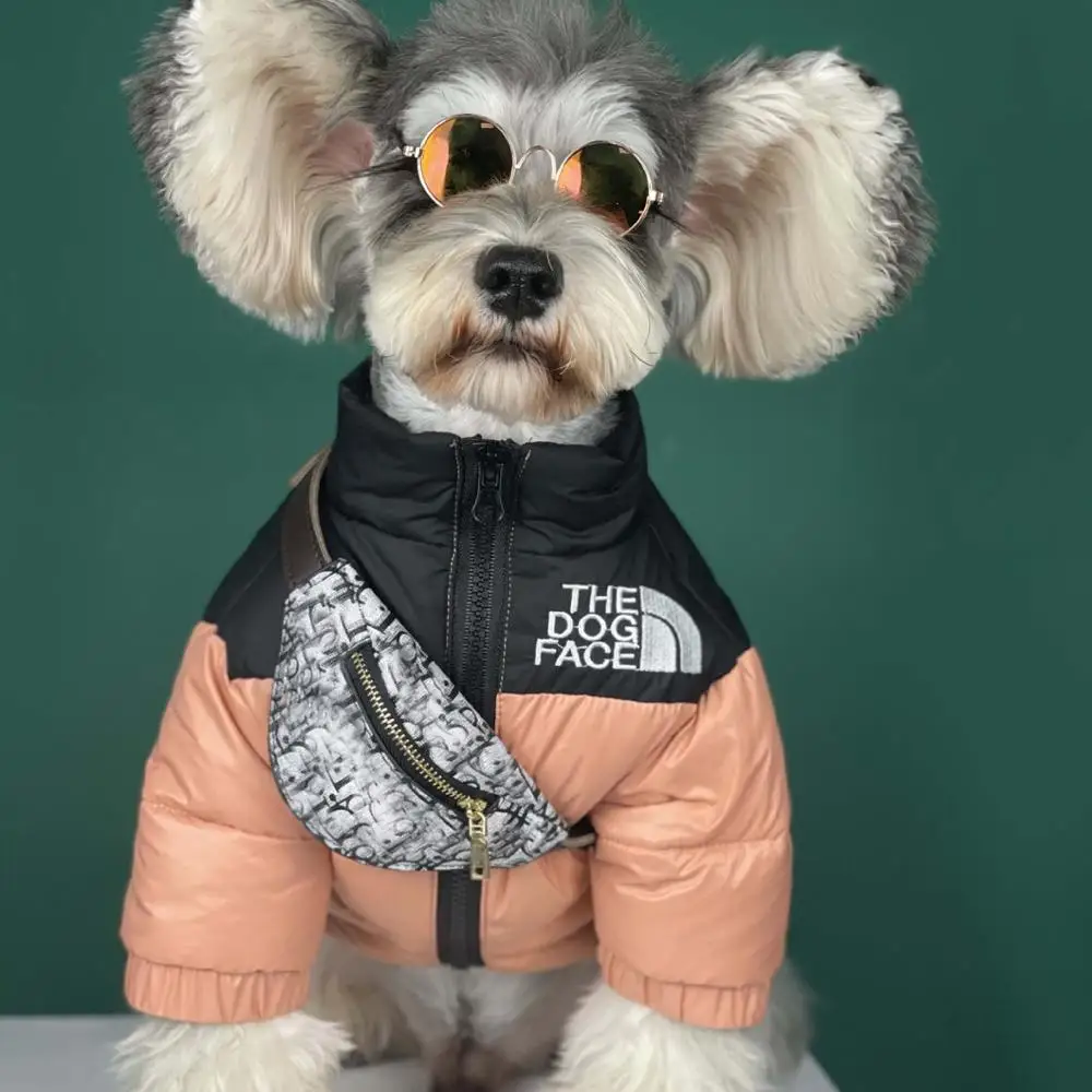 

New autumn and winter clothes padded dog clothes warm pet down jacket