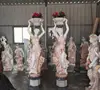 Classic Western Character Marble Figure Stone Sculpture For Garden Lamp