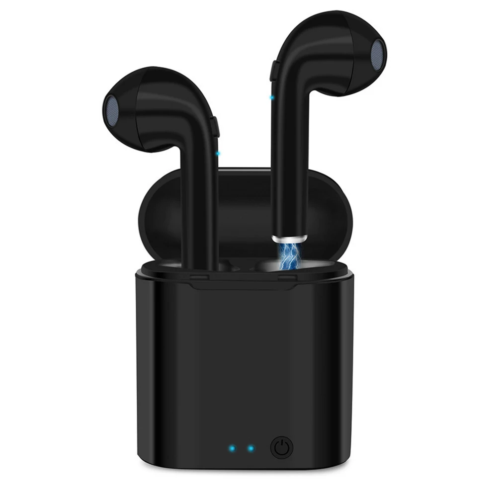 

Mini i7s TWS Bluetooth Earbuds Waterproof IPX5 Wireless Bluetooth Earbud Earphone With Charging Box, Black white