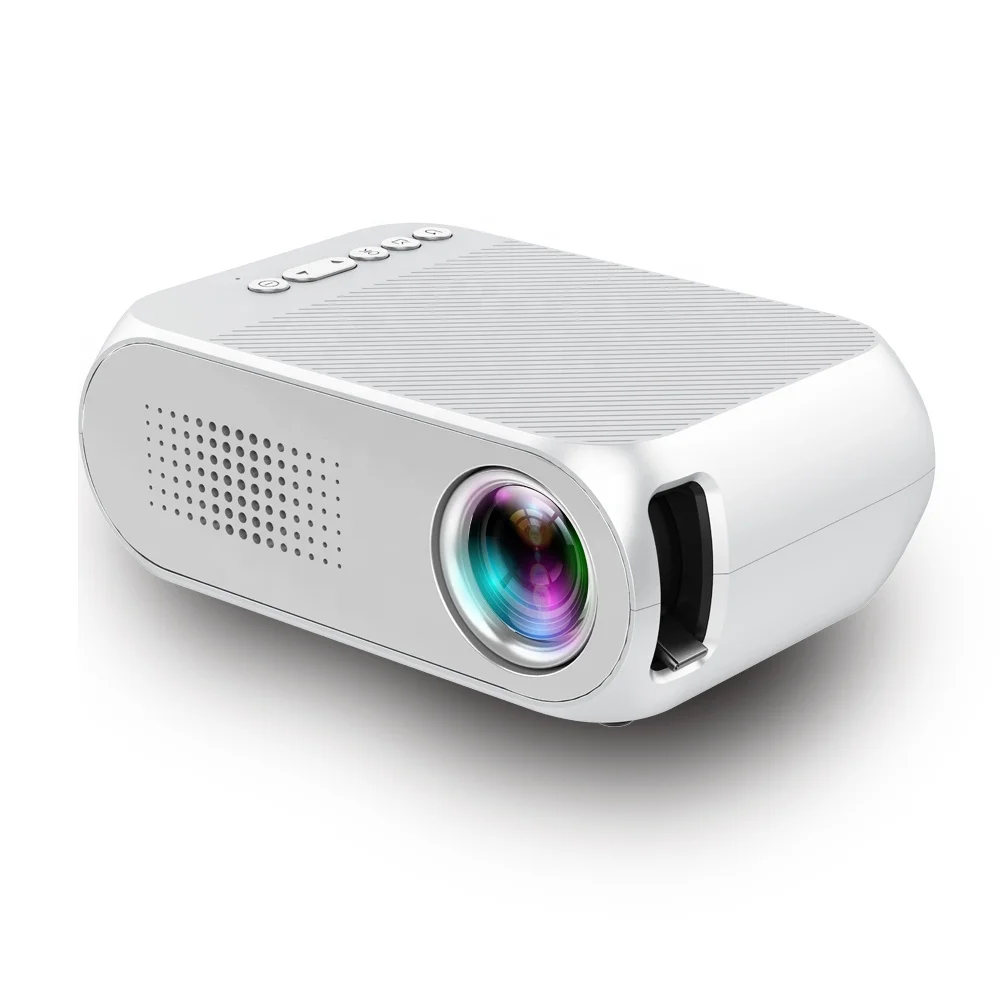 

Yikoo projectors white color 320*240p native resolution 400-600 Lumens projetor support 0.8-2 meter projecting distances