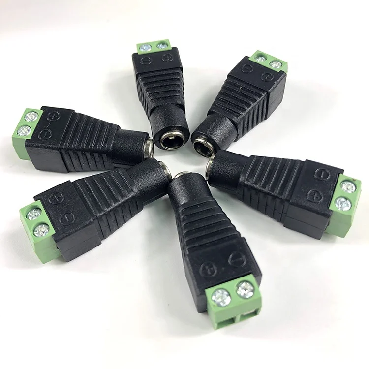 
DC Power Male Jack Plug Adapter Connector For CCTV Camera 